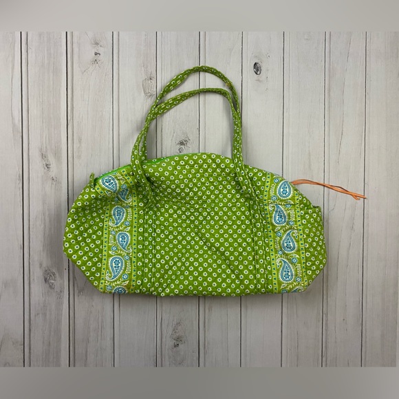 Vera Bradley Bags Vera Bradley Green Paisley Print Duffle Bag